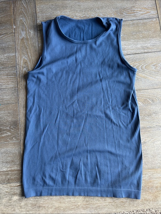 ZYIA Tops - ZYIA Ribbed Tank Top in Slate Blue